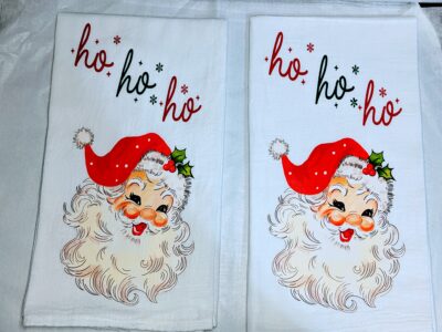 Santa Flour Sack Towels - Pair